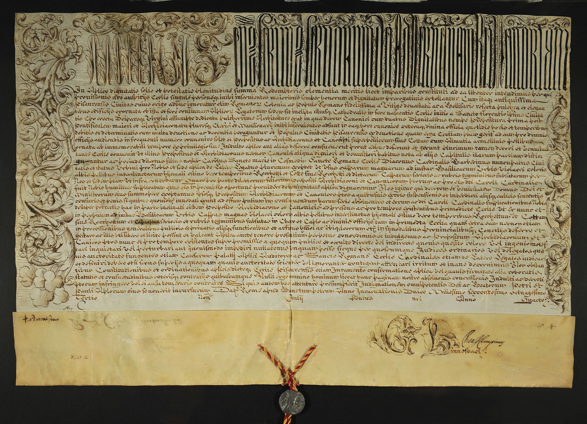 In mostra le pergamene dell'archivio storico e biblioteca diocesana di Pesaro